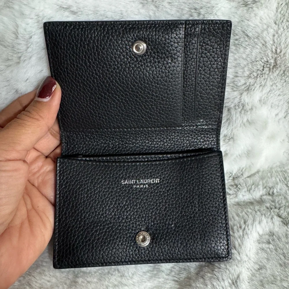 Saint Laurent CASSANDRE Business Bifold Card Holder/ Wallet P0300